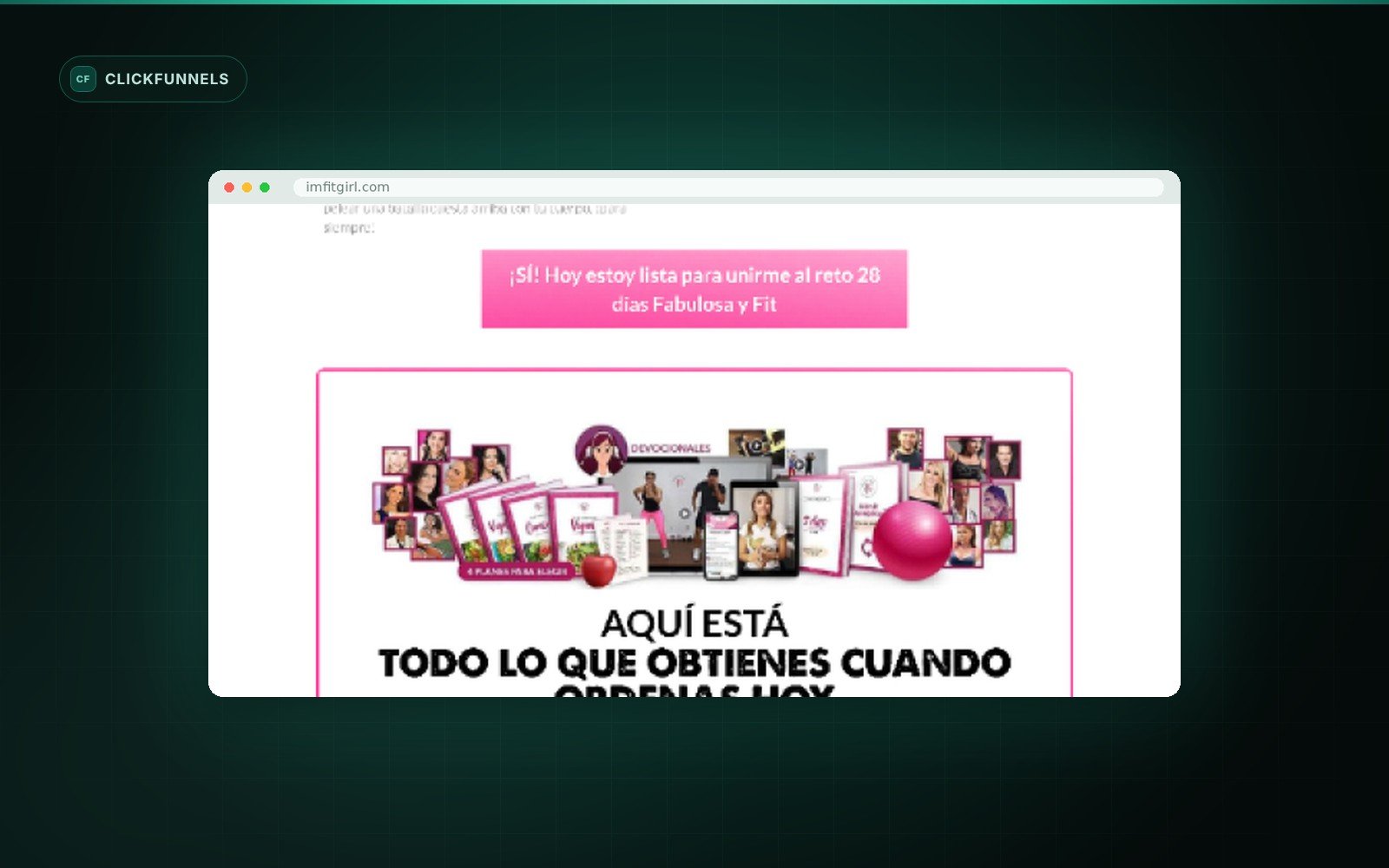 ImFitGirl Sales Funnel