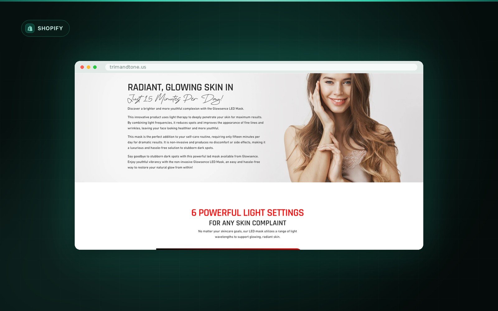 Trim & Tone Product Pages